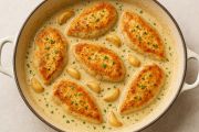 Resep dan cara mudah membuat creamy garlic chicken di rumah