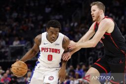 Detroit Pistons menang sepuluh kali berturut-turut usai tekuk Pacers 127-112