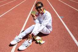 Langkah konsisten Odekta antar Indonesia cetak hattrick emas maraton putri SEA Games 2025.