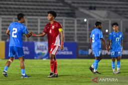 Timnas Indonesia U-23 takluk 1-2 dari India di laga uji coba pertama