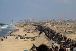 Warga Palestina pulang ke utara usai gencatan senjata diberlakukan