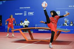 Zahrotus Syifa melaju ke semifinal teqball Asian Youth Games 2025