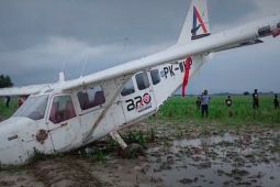 Pesawat GA28 milik Wise Air jatuh di persawahan Karawang, ini kronologinya