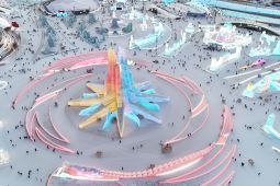 Kota Harbin siap buka taman es dan salju terbesar di dunia