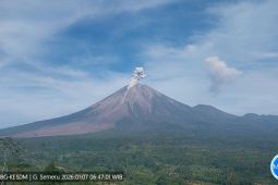 Gunung Semeru Erupsi 6 Kali Pagi Ini, Tinggi Letusan Sampai 900 Meter
