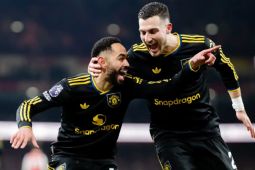 Gol Cunha di Menit Akhir Antar MU Taklukkan Arsenal 3-2