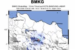 Kota Bandung Alami Gempa Dangkal Magnitudo 2,9 pada Jumat Siang