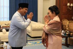 Momen Kebersamaan Prabowo Berlebaran Bersama Titiek Soeharto dan Didit