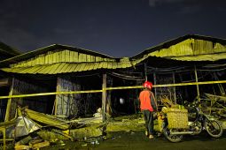 Ratusan Kios di Pasar Kanjengan Semarang Dilanda Kebakaran