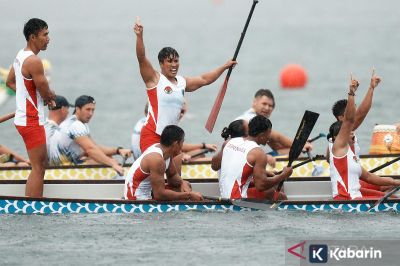 Tim perahu naga berhasil raih emas dan perak untuk Indonesia