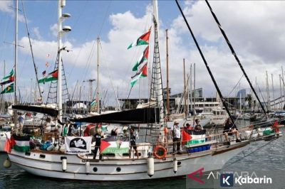 Tiga kapal flotilla lagi-lagi dicegat Israel