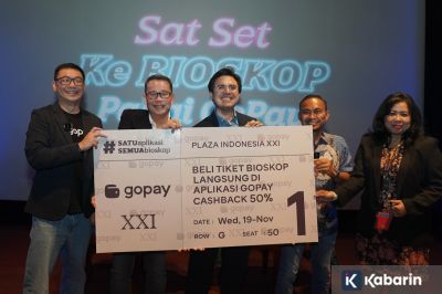 Sekarang beli tiket bioskop bisa langsung lewat aplikasi GoPay