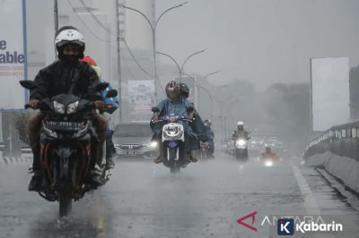 Mayoritas Kota Besar di Indonesia Berpotensi Turun Hujan Hari Ini