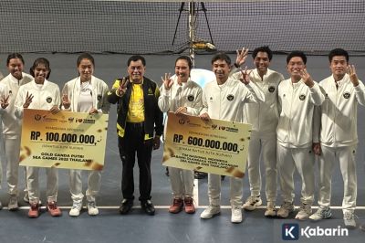 Pelti kasih bonus Rp700 juta untuk Timnas Tenis SEA Games 2025
