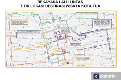 Info Rekayasa Lalu Lintas di Kota Tua saat Malam Tahun Baru