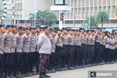 2.617 Personel Polisi Dikerahkan Kawal Aksi Buruh di Sekitar Monas
