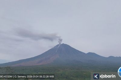 Aktivitas Semeru Masih Tinggi, Gempa Letusan Terus Dominasi