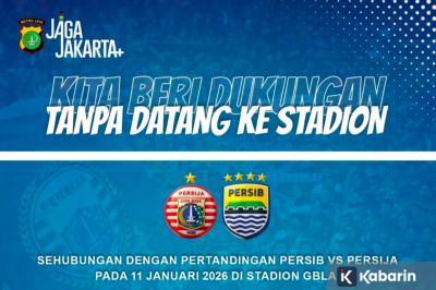 Polisi Imbau The Jakmania Tidak Datang ke Bandung