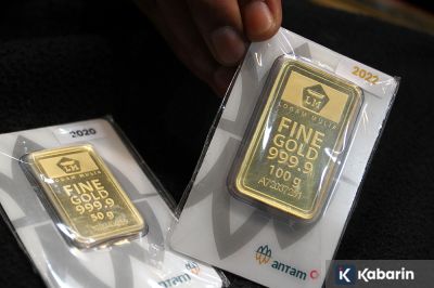 Harga Emas Antam Senin Ini Naik ke Rp2,631 Juta per Gram