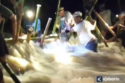 Luapan Citarum Rendam Permukiman Muara Gembong usai Tanggul Jebol