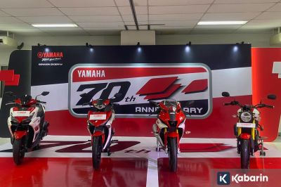 Yamaha Rayakan 70 Tahun dengan Livery Legendaris Merah Putih
