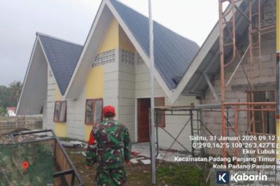 Pembangunan Huntara dan Huntap Korban Bencana di Aceh dan Sumbar Terus Berjalan