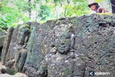 Diduga Candi Kuno, Tumpukan Batu Berelief Ditemukan di Hutan Ngawi