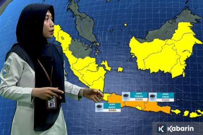 BMKG Ingatkan Hujan Lebat dan Petir di Sejumlah Wilayah Hari Ini