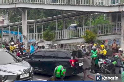 Polisi Tangkap Pengemudi Mobil Ugal-Ugalan di Jakarta Pusat