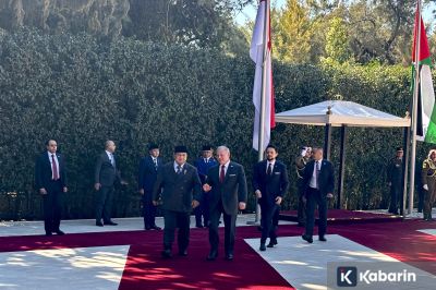 Presiden Prabowo Disambut Hangat Raja Abdullah II di Istana Basman Yordania