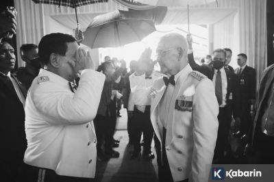 Prabowo Kenang Try Sutrisno Sebagai Prajurit Tangguh dan Pemimpin Nasional