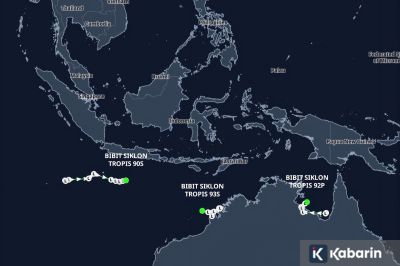 BMKG: Dua Bibit Siklon Picu Potensi Hujan Lebat di Sejumlah Daerah