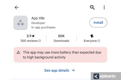 Google Mulai Kasih Label pada Aplikasi yang Boros Baterai di Play Store