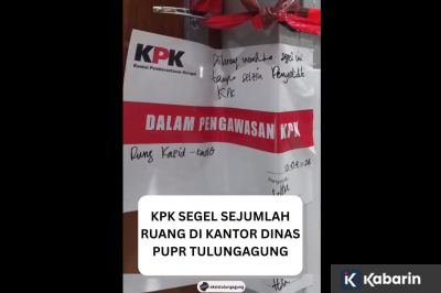 Viral Video Penyegelan PUPR Tulungagung oleh KPK, Ini Fakta Lengkapnya