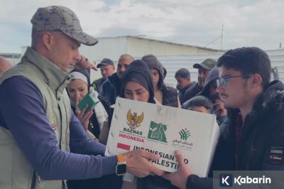 Sebanyak 15.000 Paket Sembako dari Indonesia Diterima Masyarakat Palestina