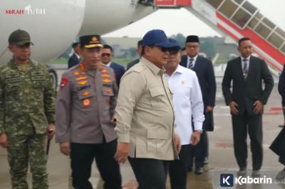 Presiden Prabowo Tiba di Tanah Air Usai Kunjungan ke Rusia dan Prancis