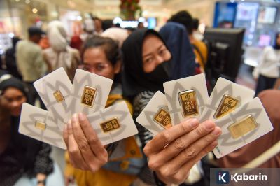 Harga Emas Antam Anjlok Rp44.000 Jadi Rp2,840 Juta/gr pada Senin Ini