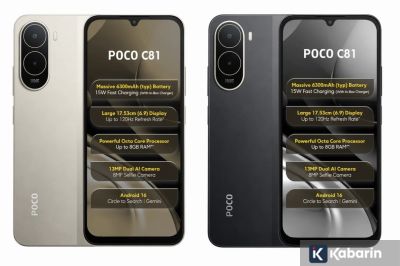 Poco Luncurkan C81 dan C81x, Andalkan Layar 120Hz dan Baterai Besar