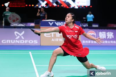 Dhinda Takluk Dramatis, Indonesia Tertinggal 1-2 dari Taiwan