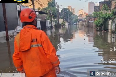 Luapan Kali Sebabkan 115 RT di Jakarta Terendam Banjir