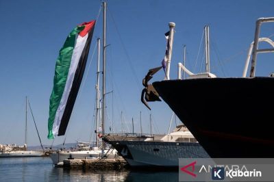 Setidaknya 40 Kapal Kemanusiaan Flotilla untuk Gaza Dicegat Israel