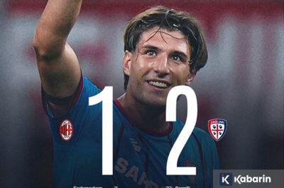 AC Milan Gagal ke Liga Champions Usai Kalah 1-2 dari Cagliari