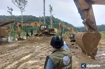 Empat WN China Jadi Tersangka Tambang Emas Ilegal di Hutan Nabire