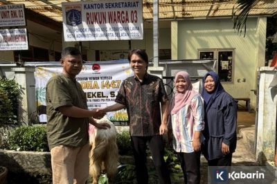 Once Mekel Salurkan 2 Sapi dan 25 Kambing Kurban di Idul Adha 2026