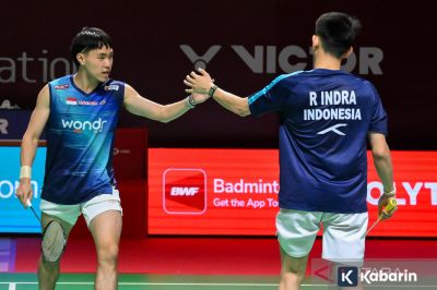 Raymond/Nikolaus Tembus Semifinal Indonesia Open 2026 Usai Laga Dramatis