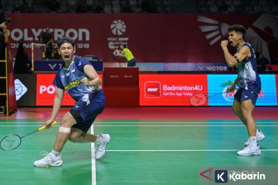 Sabar/Reza Lolos Dramatis ke Babak 16 Besar Indonesia Open 2026