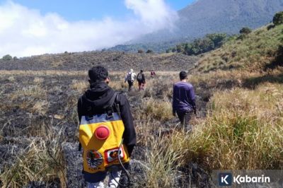 Kebakaran di Taman Nasional Gunung Rinjani Berhasil Dipadamkan