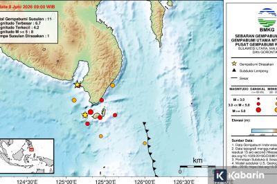 20 Gempa Susulan Terjadi Usai Gempa Utama Magnitudo 7,7 di Selatan Filipina