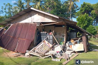 Dua Rumah di Kepulauan Sangihe Rusak Ringan Akibat Gempa Mindanao