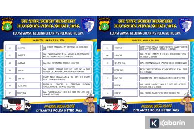 Polda Metro Jaya Sediakan Layanan Samsat Keliling di 14 Titik Jadetabek pada Kamis